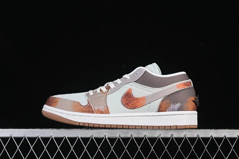 All categories Air Jordan Jordan series basketball shoes Air Jordan 1 Low Air Jordan 1 Low SE "Multi-Color Distressed" AJ1 Joe 1 old retro inkjet low-top cultural casual sneakers IM6664-991